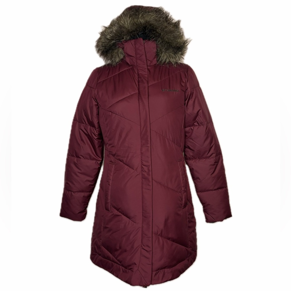 Columbia Snow Eclipse Mid Insulated Burgundy Jack… - image 1
